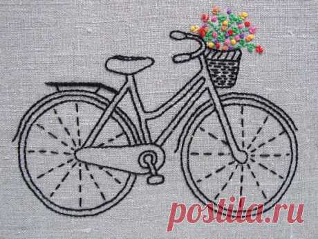 redthreadstudio.com/products/vintage-bicycle-embroidery-kit?utm_campaign=Pinterest Buy Button&amp;utm_medium=Social&amp;utm_source=Pinterest&amp;utm_content=pinterest-buy-button-02bc37050-4a25-4950-babd-767ba080e063