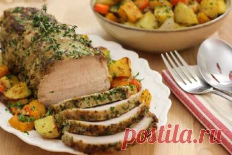 Вкусная свинина в духовке с картошкой и овощами — пошаговые рецепты с фото