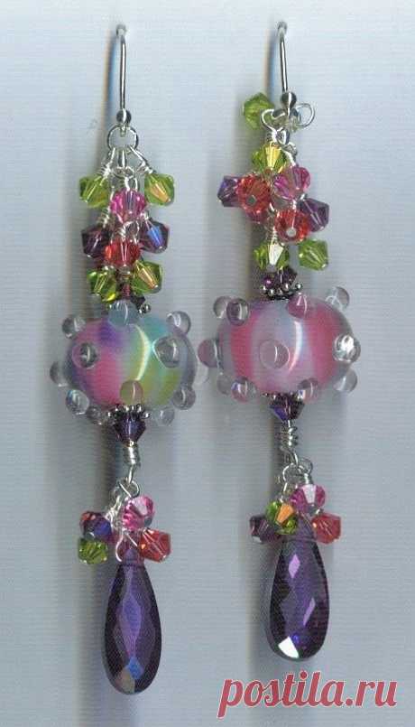 JBB Bubble GUM Tiered HANDMADE Lampwork BEAD от JensenBeachJewelry