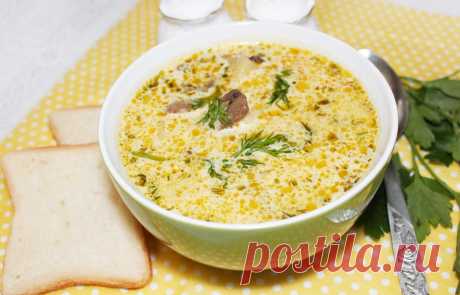 Сырный суп с курицей и грибами рецепт с фото пошагово