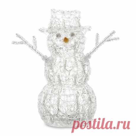 Светящийся снеговик SNOWMAN LIT 32*28 (Clear)