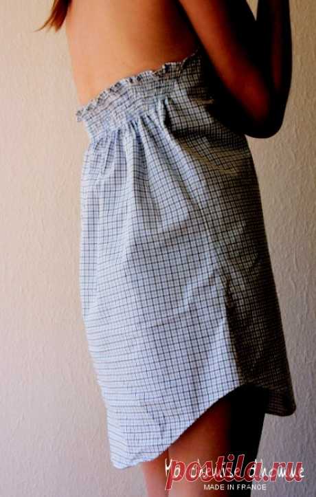 Переделка мужских рубашек в платья (большая подборка фото идей)