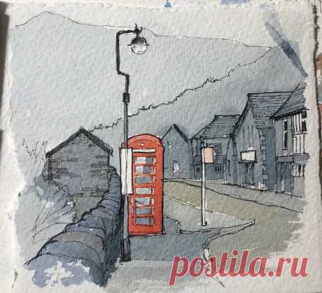 A working sketch study of Grasmere in the Lake District... apologies for the rather obvious use the telephone box as an accent colour! Explore John Harrison, artist's photos on Flickr. John Harrison, artist has uploaded 680 photos to Flickr.