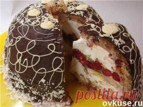 Десерт &quot;Зимняя бомба&quot;!!! (готовится не более 30 минут) - Простые рецепты Овкусе.ру
