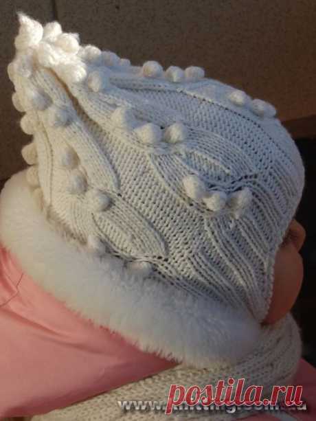 Зимние шапки с ушками для девочки