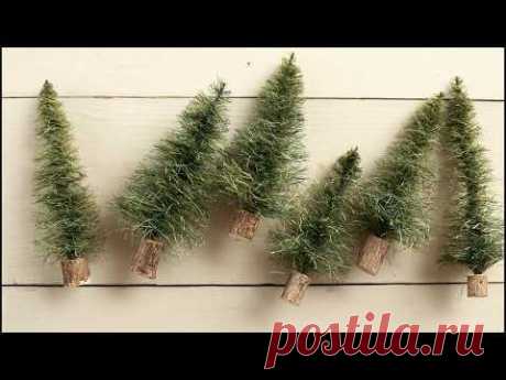 How to Make Sisal Bottle Brush Trees - from Scratch! DIY Craft Tutorial