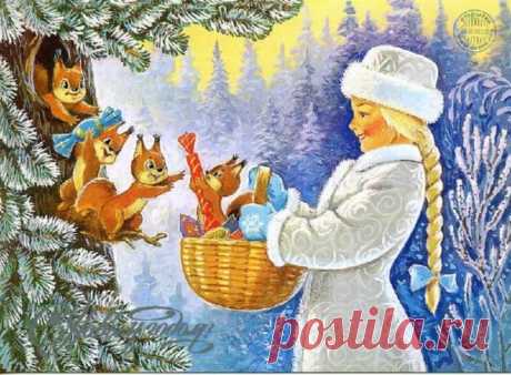 Старые добрые новогодние открытки: в них столько тепла и нежности