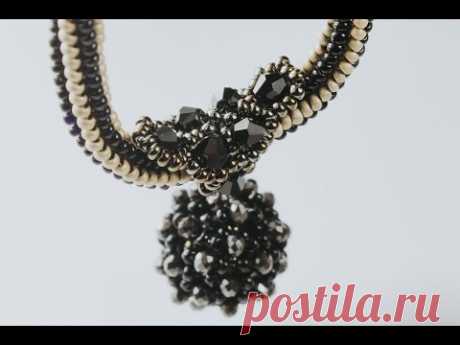 USED MATERIALS: 1. Bicone crystal 4 mm 2. Czech beads nr.10