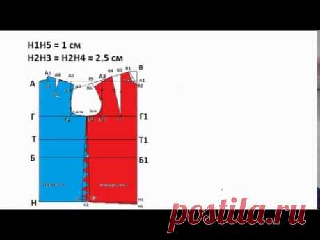 Чертеж выкройки Основы платья