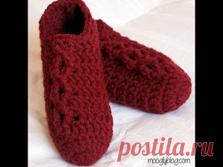 How to Crochet: Simple Chunky Cable Crochet Slippers