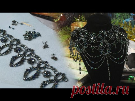 Making An Epic Beaded Necklace // Goth Queen Collar