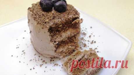 Шоколадный ПП тортик: легко и быстро готовится, так же съедается