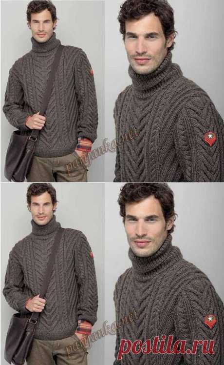 Пуловер (м) 16*60 (Phildar).