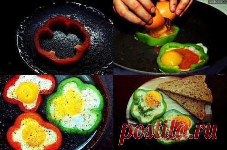 Хорошая идея для приготовления завтрака ;)
