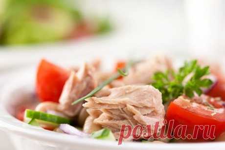 6 рецептов вкуснейших салатиков с тунцом | Вкусные рецепты