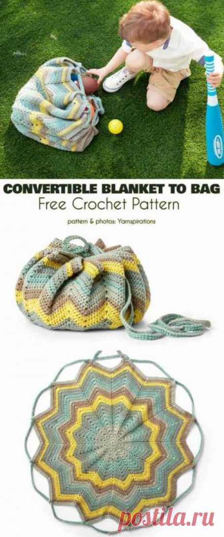 Convertable Blanket to Bag Free Crochet Pattern | Your Crochet