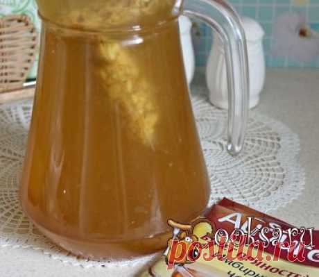 Холодный имбирный чай с медом и лимонным соком фото рецепт приготовления