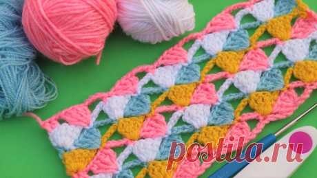 Colorful crochet baby blanket pattern - CRAFTS LOVED The crochet blankets is something millennial in history and every child has in their amazing maternity exit amazing models like this.