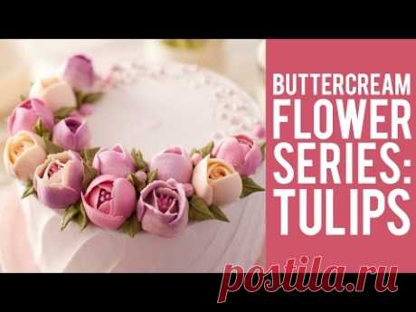 How to make Buttercream Flowers: Tulips