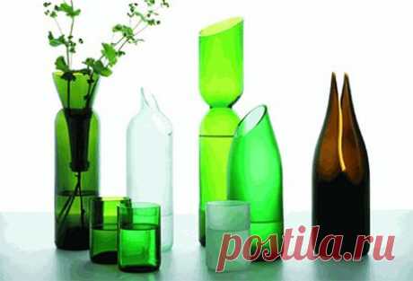 Как сделать вазу из стеклянной бутылки своими руками | KakSdelatRukami.Ru