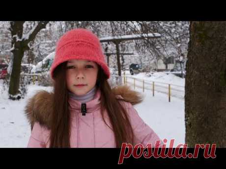 Теплая ПАНАМА спицами – ТРЕНД сезона 👒 Fluffy knitted hat ⛄