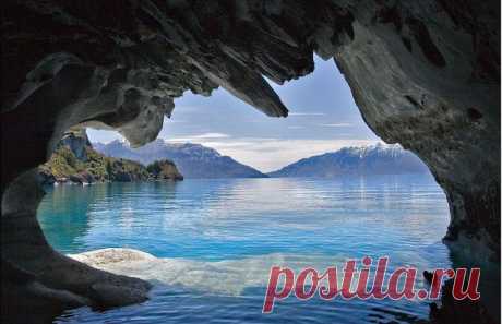 Marble Cave of Carrera Lake Chile  Incredible Marble Caver