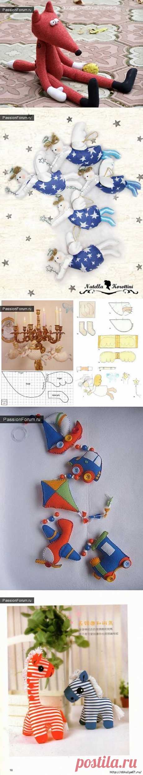 ДЕТСКИЕ ИГРУШЕЧКИ. ЧАСТЬ 15 / Тильда. Мастер классы, выкройки. / PassionForum - мастер-классы по рукоделию
