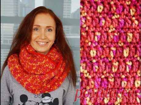 Простой снуд крючком / Crochet snood