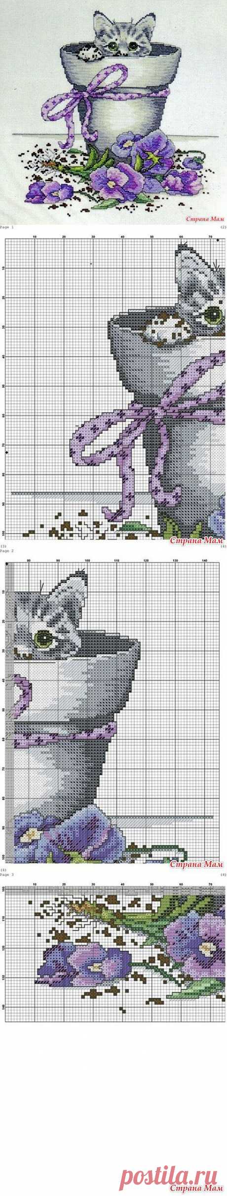 Вышивки кошек.: Дневник группы &quot;Клуб рукоделия&quot; - Страна Мам