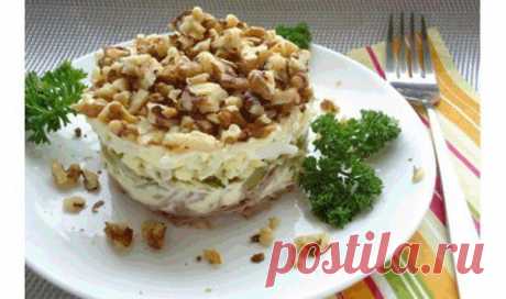 Салат из говядины с орехами пошаговый рецепт с фото
