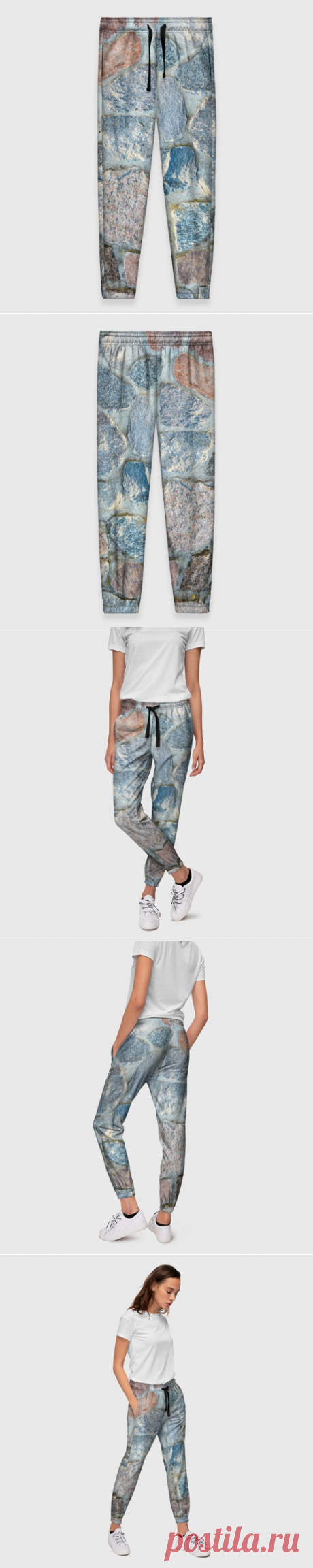 Женские брюки 3D Каменный фон - купить по цене 2390 руб в интернет-магазине Всемайки, арт 3644325