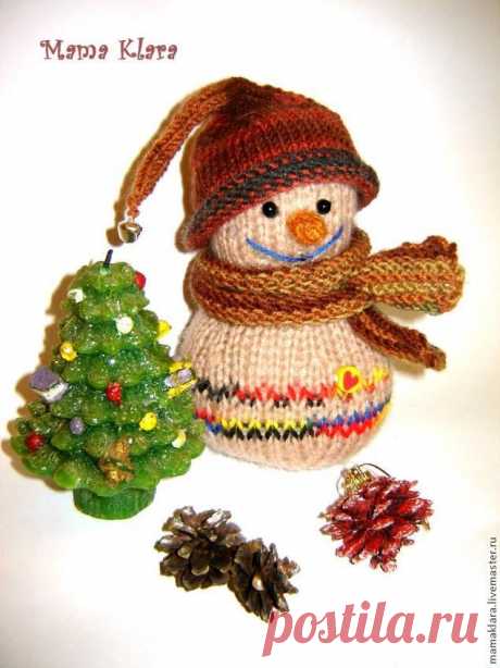 Мастер-класс, вяжем снеговичка малыша - Ярмарка Мастеров - ручная работа, handmade