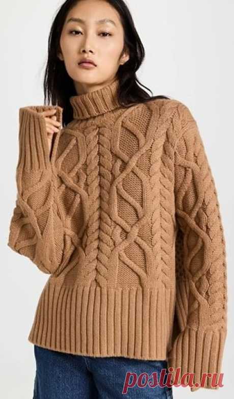 18 дизайнерских свитеров спицами с описанием вязания