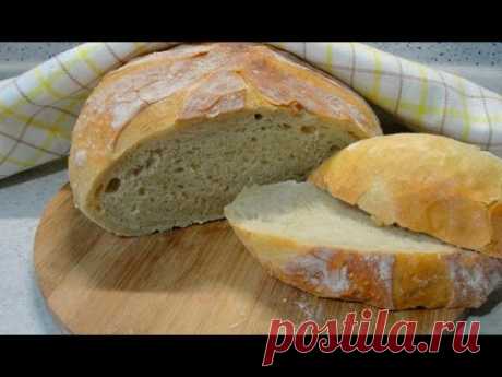 Домашний хлеб без замеса - простой и быстрый рецепт
