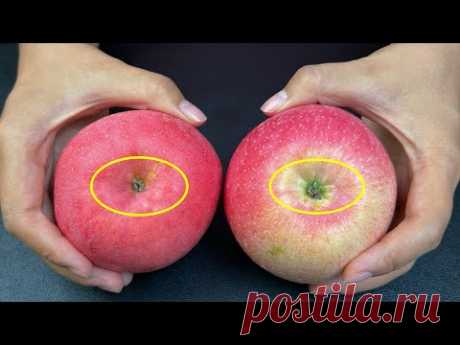 Вы можете определить хрустящие и сладкие яблоки за 1 секунду. Просто посмотрите на это положение и
