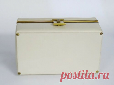 VINTAGE 60's JUDITH LEIBER BRASS HANDLE BOX PURSE HANDBAG | eBay