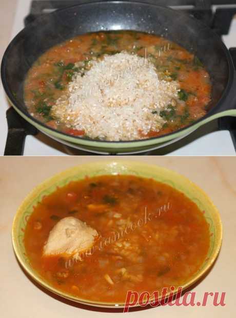 Суп харчо из курицы с рисом