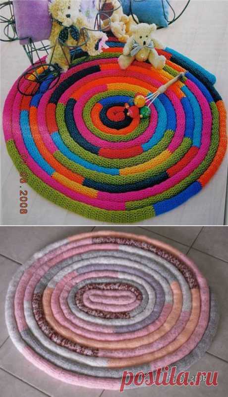 Идея для красивого мягкого коврика