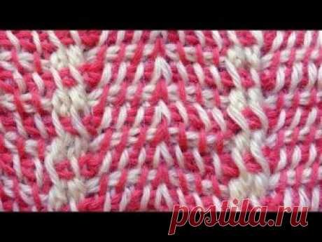 Сложный тунисский узор Tunisian crochet pattern 40