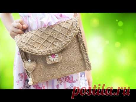 How to make fashion bags for women in simple way from Jute rope