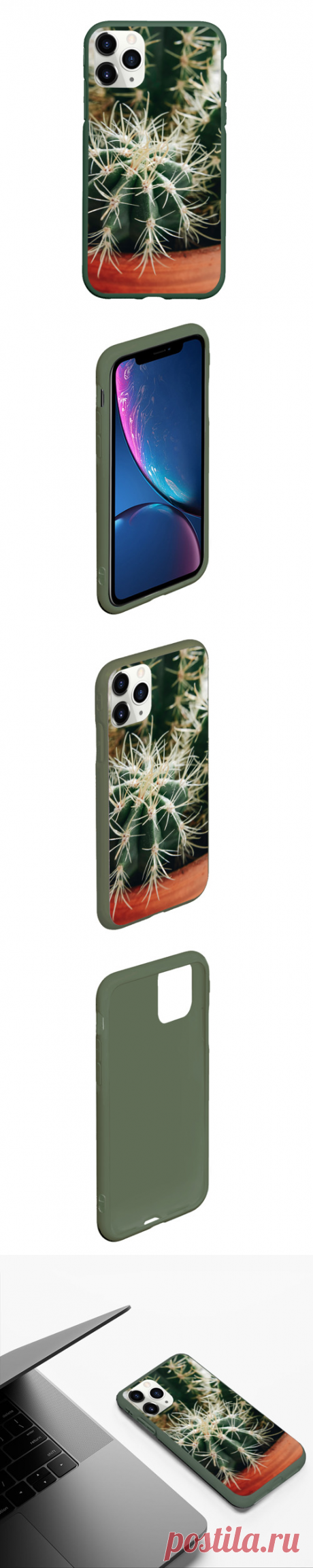 Чехол для iPhone 11 Pro матовый Кактусы - фотография - купить по цене 815 руб в интернет-магазине Всемайки, арт 3649293