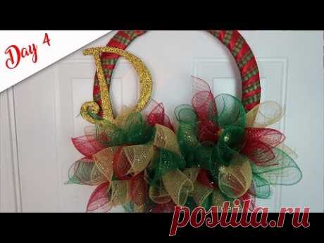 (1146) DIY Monogrammed Wreath - YouTube