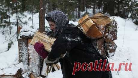 Отшельница Агафья в родной тайге