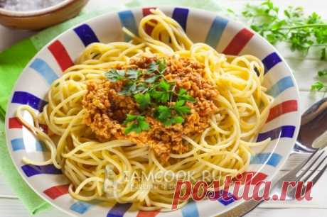 Постные спагетти болоньезе