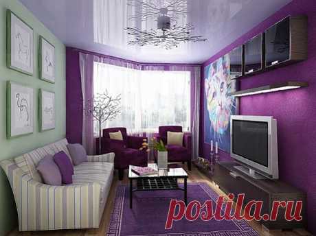 Элегантные и чарующий: фиолетовый цвет в интерьере | Интерьер и Дизайн