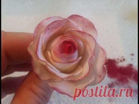 ▶ How to Make a Gum Paste Rose - YouTube
