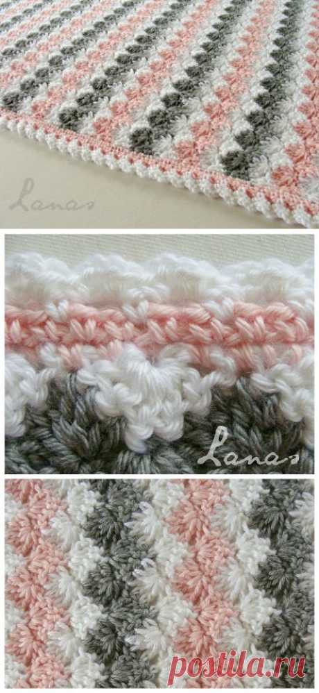 Lanas de Ana: Blanket: Pastel Waves