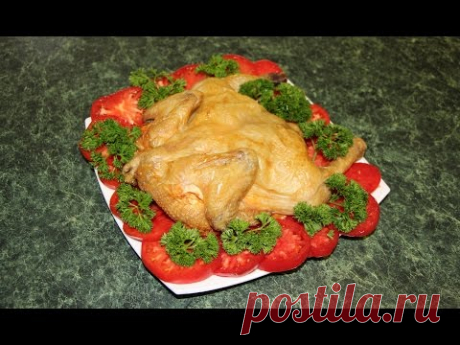 Курица на соли! Вкуснейший простейший рецепт! - YouTube