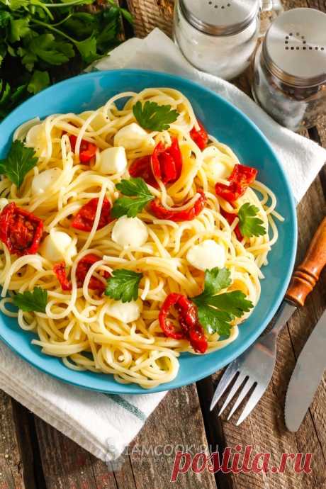 Паста с вялеными томатами — рецепт с фото пошагово. Как приготовить пасту с вялеными помидорами и сыром?