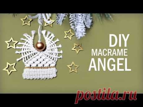DIY Macrame Angel NEW Ornament Tutorial